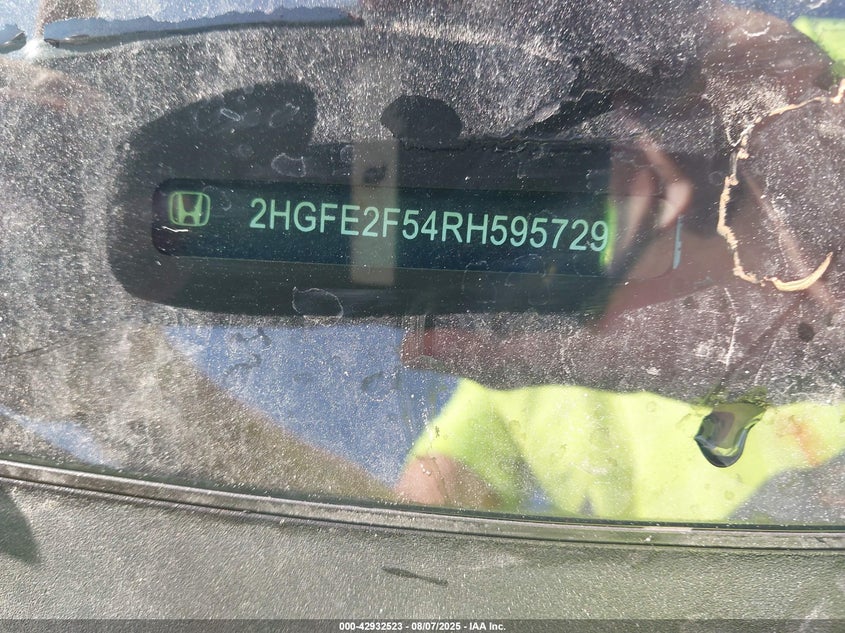 2024 Honda Civic Sport VIN: 2HGFE2F54RH595729 Lot: 42932523