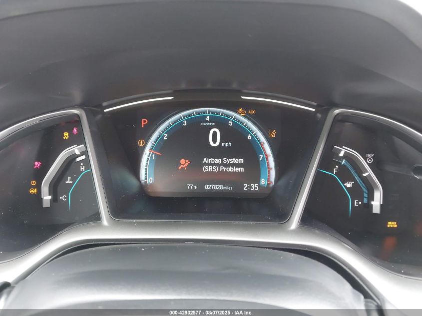 2021 Honda Civic Ex-L VIN: 2HGFC1F70MH704536 Lot: 42932577