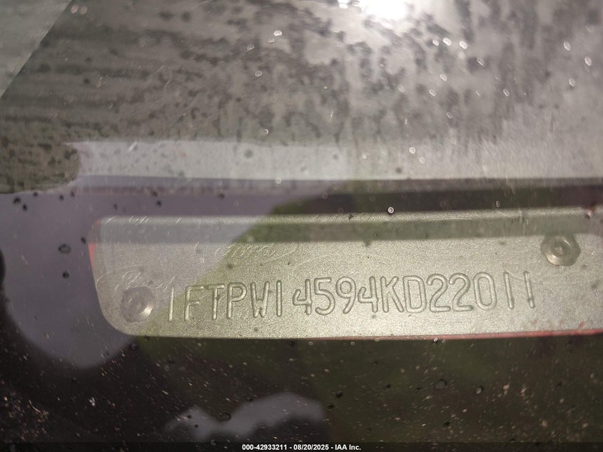 2004 Ford F-150 Fx4/Lariat/Xlt VIN: 1FTPW14594KD22011 Lot: 42933211