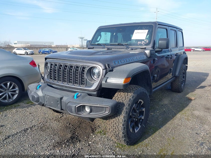 Vin: 1c4rjxr60sw572092, lot: 43427113, jeep wrangler 4xe rubicon 4xe 20252