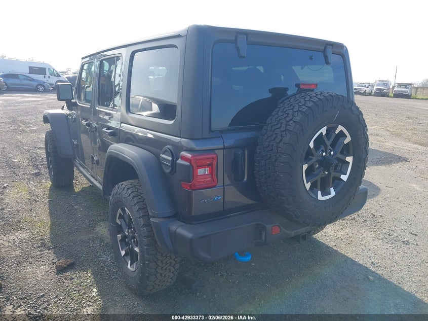 Vin: 1c4rjxr60sw572092, lot: 43427113, jeep wrangler 4xe rubicon 4xe 20253