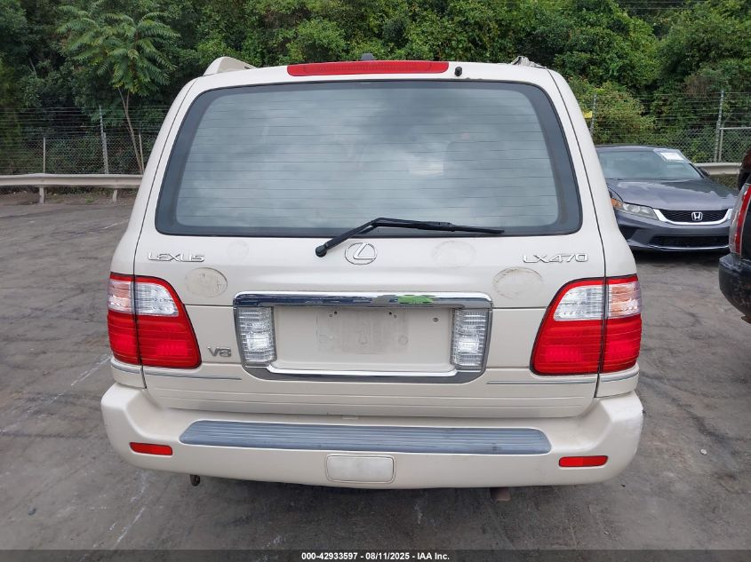 2003 Lexus Lx 470 VIN: JTJHT00W533530656 Lot: 42933597