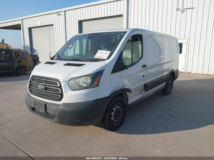 2016 Ford Transit-150 white van gasoline 1FTYE1YM4GKB08668 photo #3