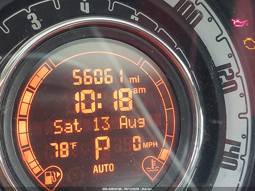 2012 Fiat 500 Lounge VIN: 3C3CFFCR3CT118113 Lot: 42934196