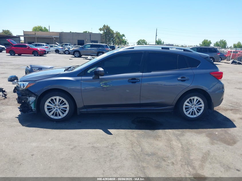 2017 Subaru Impreza 2.0 2.0i Premium Grey Lot 111042934658 Vin 4S3GTAD64H3744799