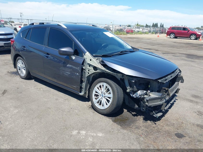 2017 Subaru Impreza 2.0 2.0i Premium Grey Lot 111042934658 Vin 4S3GTAD64H3744799