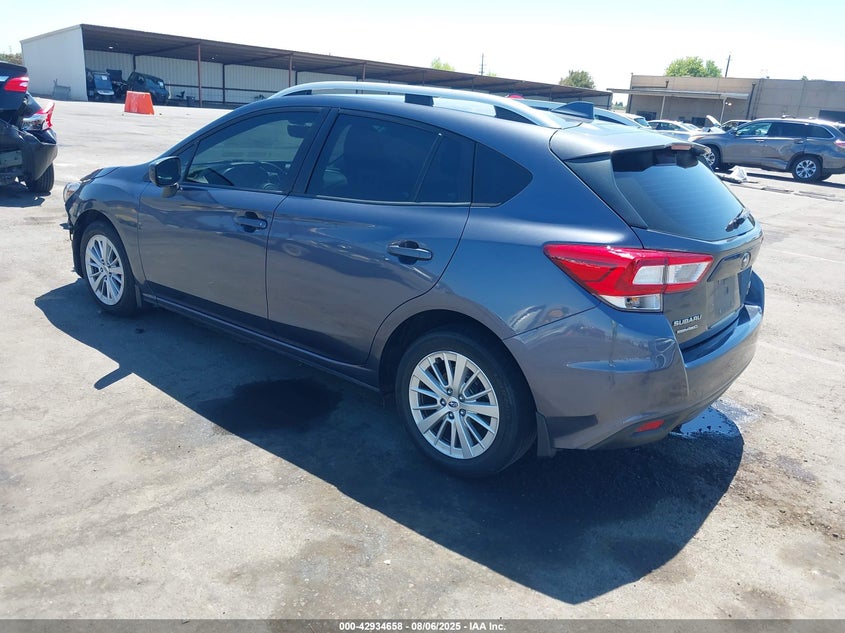 2017 Subaru Impreza 2.0 2.0i Premium Grey Lot 111042934658 Vin 4S3GTAD64H3744799