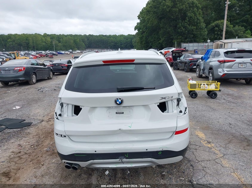 2017 BMW X3 Sdrive28I VIN: 5UXWZ7C37H0X40797 Lot: 42934899