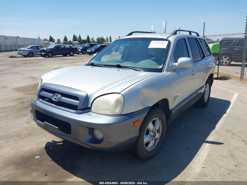 2005 Hyundai Santa Fe Gls silver other gasoline KM8SC73D55U987505 photo #3