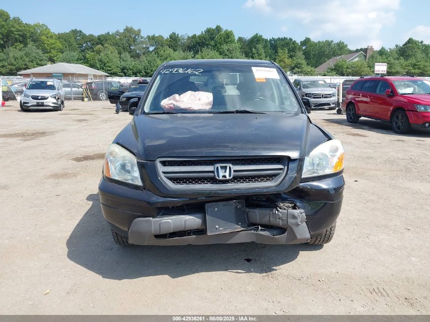 2005 Honda Pilot Ex-L VIN: 5FNYF18625B019979 Lot: 42936261