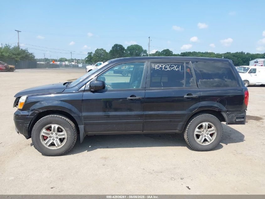 2005 Honda Pilot Ex-L VIN: 5FNYF18625B019979 Lot: 42936261