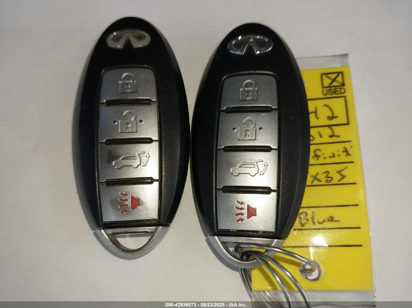 2012 Infiniti Fx35 Limited Edition VIN: JN8AS1MW9CM150953 Lot: 42936572