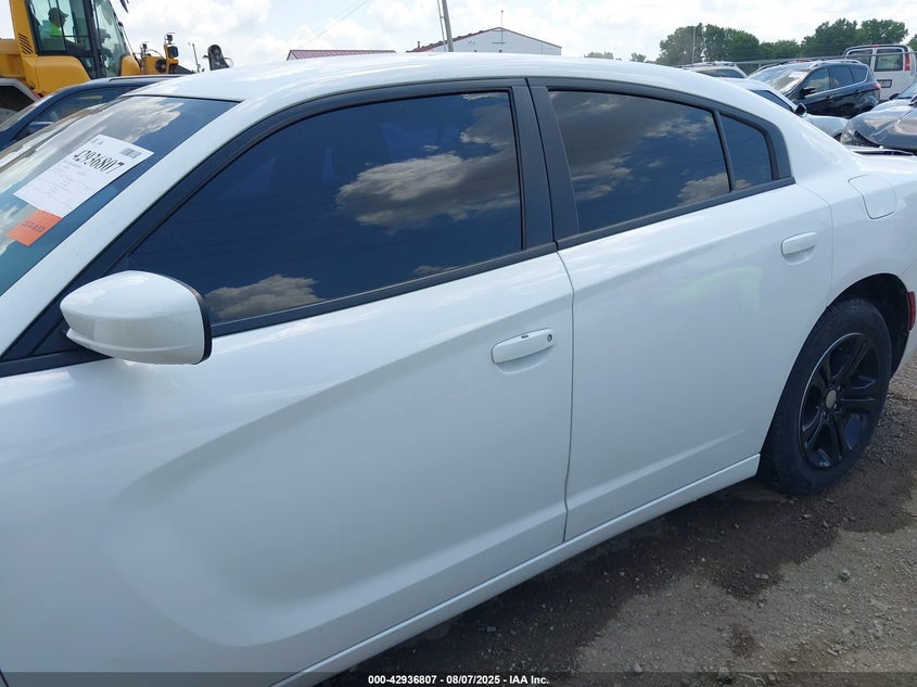 2019 Dodge Charger 3.6 Sxt White Lot 111042936807 Vin 2C3CDXBG4KH623726