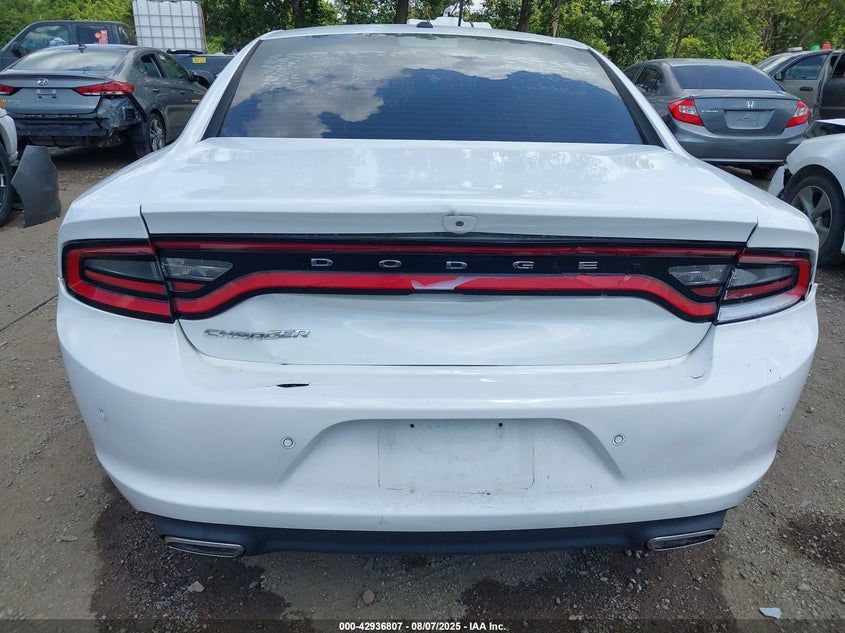 2019 Dodge Charger 3.6 Sxt White Lot 111042936807 Vin 2C3CDXBG4KH623726