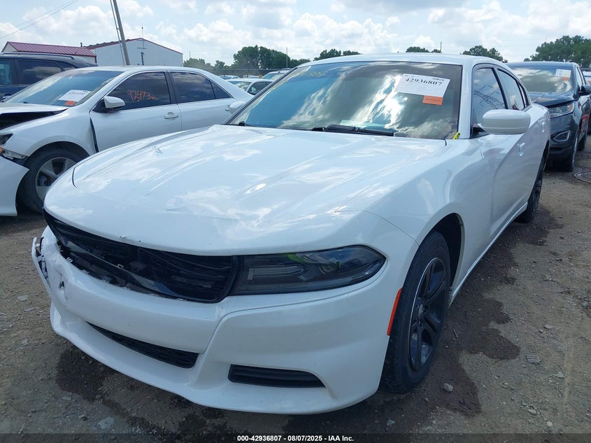2019 Dodge Charger 3.6 Sxt White Lot 111042936807 Vin 2C3CDXBG4KH623726