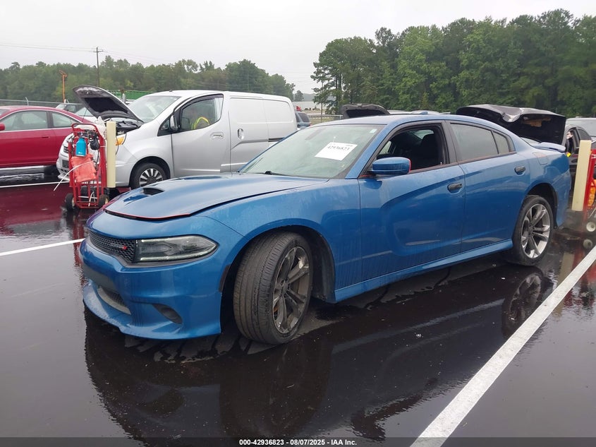 2020 Dodge Charger 5.7 R t Rwd Blue Lot 111042936823 Vin 2C3CDXCT4LH183312