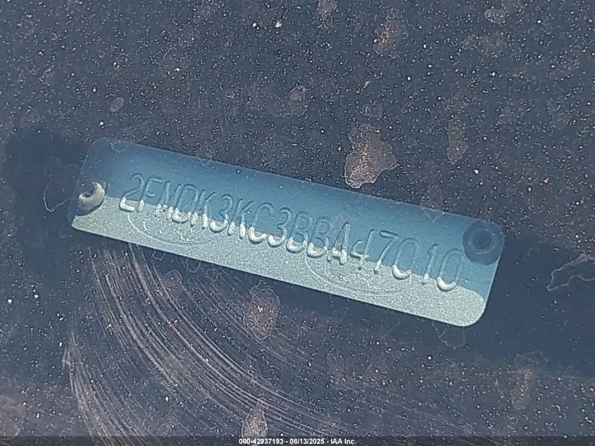 2011 Ford Edge Limited VIN: 2FMDK3KC3BBA47010 Lot: 42937193