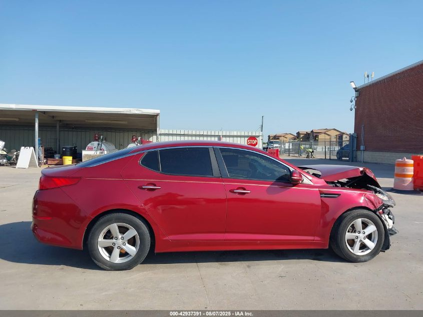2015 Kia Optima Lx VIN: 5XXGM4A7XFG504200 Lot: 42937391