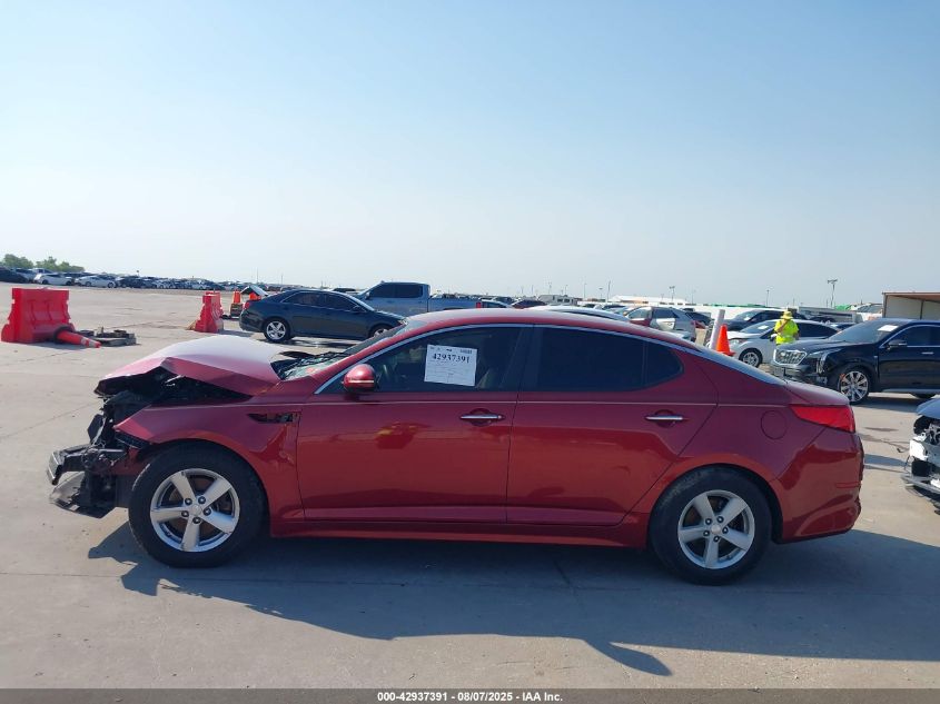 2015 Kia Optima Lx VIN: 5XXGM4A7XFG504200 Lot: 42937391