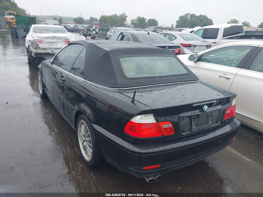 2004 BMW 330Ci black cabrio gasoline WBABW53474PJ94040 photo #4