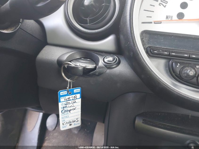 2012 Mini Cooper VIN: WMWZN3C55CT265529 Lot: 42938930