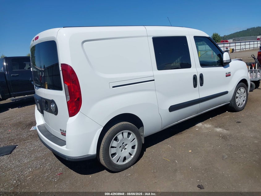Vin: zfbhrfbb0k6m38238, lot: 43432723, ram promaster city tradesman slt 20194