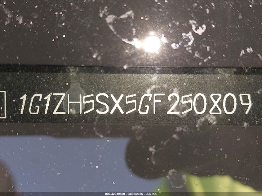 2016 Chevrolet Malibu Premier VIN: 1G1ZH5SX5GF250809 Lot: 42939600