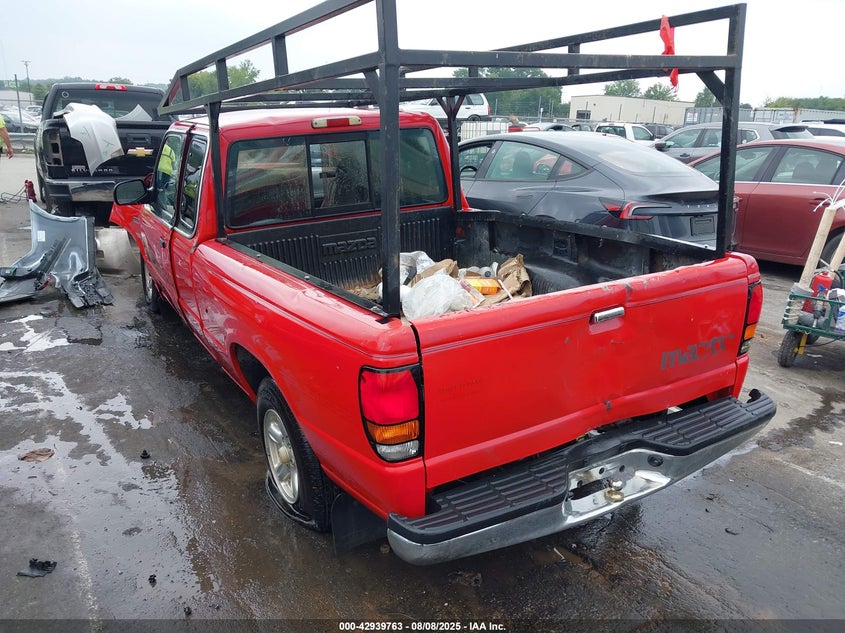1997 Mazda B2300 Se red truck gasoline 4F4CR16A1VTM27886 photo #4