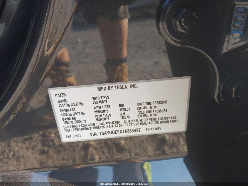 2026 Tesla Model Y - 7SAYGDEEXTA388497