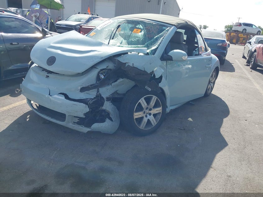 2006 Volkswagen New Beetle 2.5 blue cabrio gasoline 3VWRF31YX6M325818 photo #3