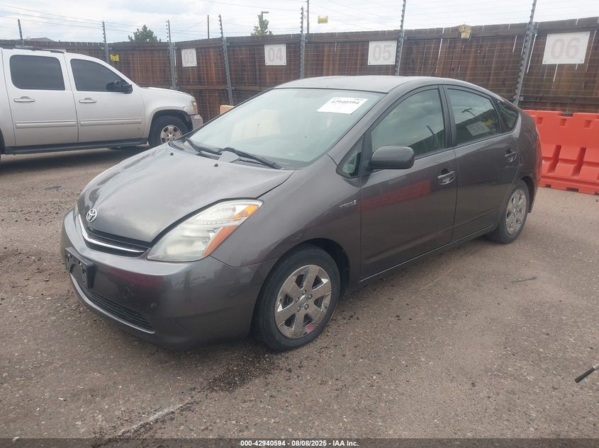 2007 Toyota Prius grey sedan hybrid JTDKB20U573216100 photo #3