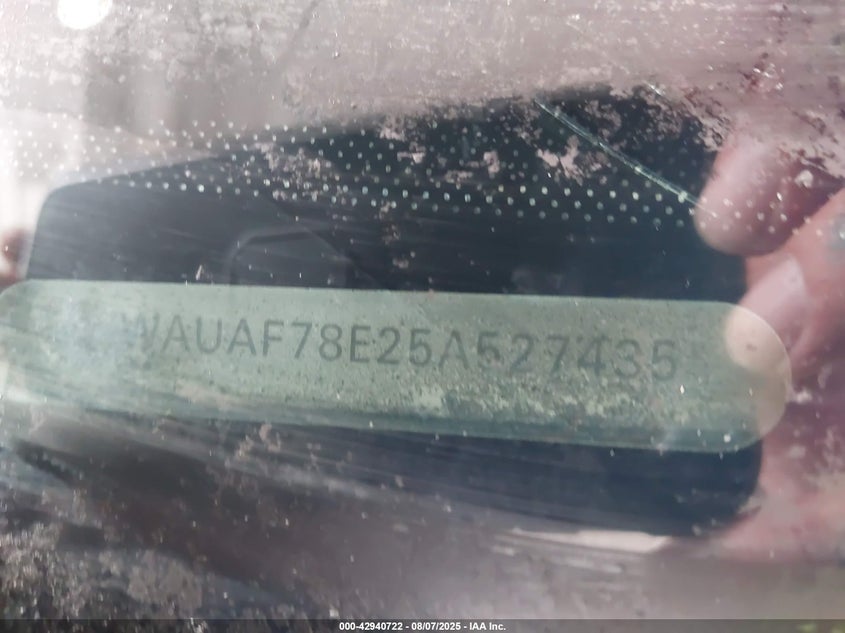 2005 Audi A4 2.0T VIN: WAUAF78E25A527435 Lot: 42940722