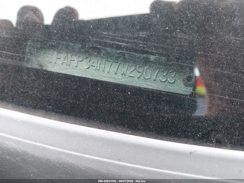 2007 Ford Focus S/Se/Ses VIN: 1FAFP34N77W290733 Lot: 42941020