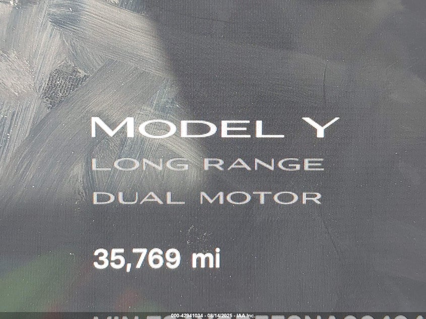 2022 Tesla Model Y Long Range Dual Motor All-Wheel Drive VIN: 7SAYGDEE8NA004042 Lot: 42941034