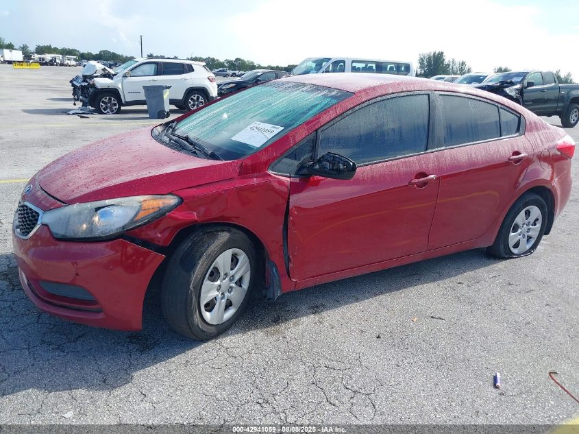 2016 Kia Forte Lx VIN: KNAFK4A64G5566025 Lot: 42941059