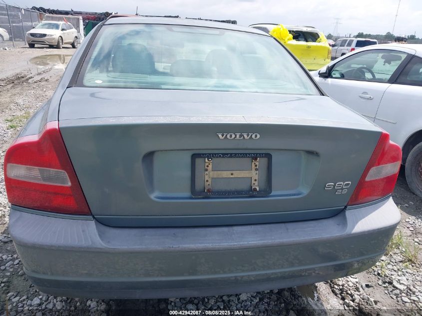 2001 Volvo S80 2.9 VIN: YV1TS94D011201282 Lot: 42942087