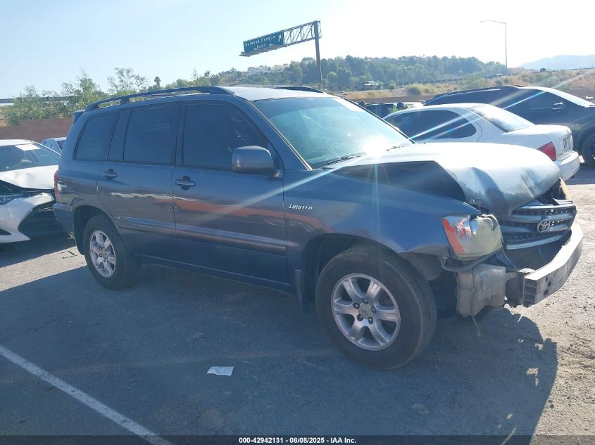 2003 Toyota Highlander Limited V6 VIN: JTEGF21A130120003 Lot: 42942131
