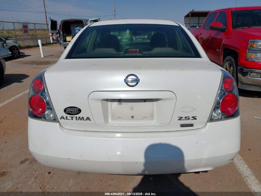 2006 Nissan Altima 2.5 S VIN: 1N4AL11D26C263123 Lot: 42942521