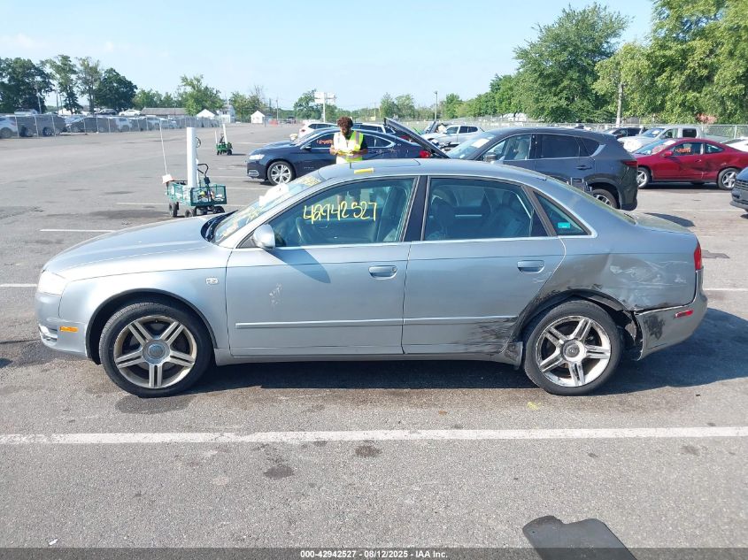 2007 Audi A4 2.0T VIN: WAUDF78E47A061815 Lot: 42942527