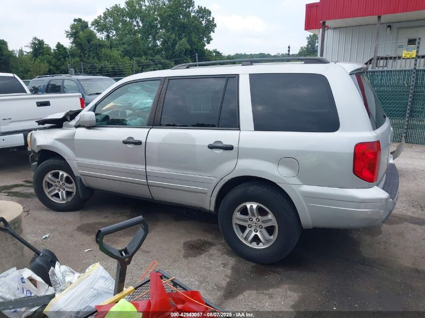 2004 Honda Pilot Ex-L VIN: 2HKYF18654H572965 Lot: 42943057