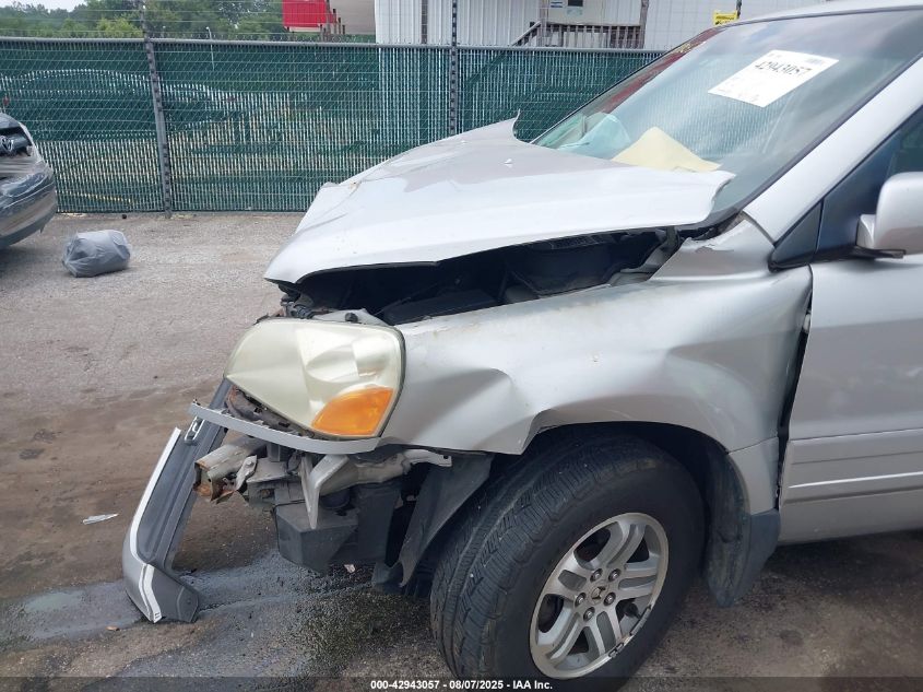 2004 Honda Pilot Ex-L VIN: 2HKYF18654H572965 Lot: 42943057