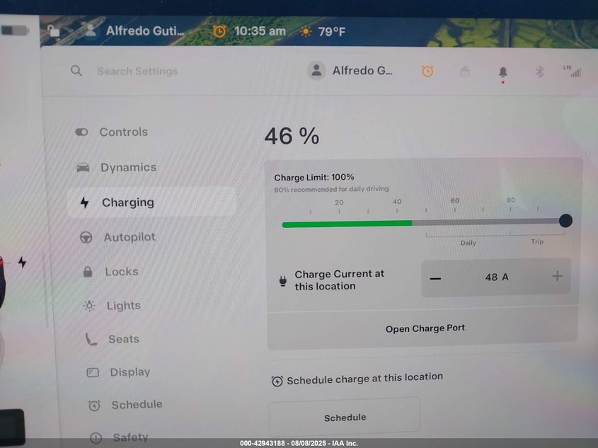 2023 Tesla Model Y Awd/Long Range Dual Motor All-Wheel Drive VIN: 7SAYGDEE8PA081576 Lot: 42943188