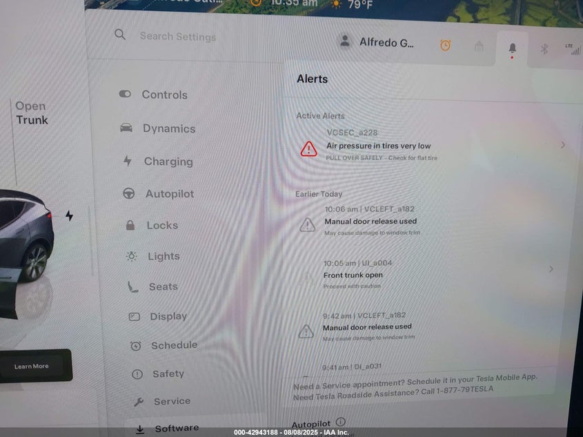 2023 Tesla Model Y Awd/Long Range Dual Motor All-Wheel Drive VIN: 7SAYGDEE8PA081576 Lot: 42943188