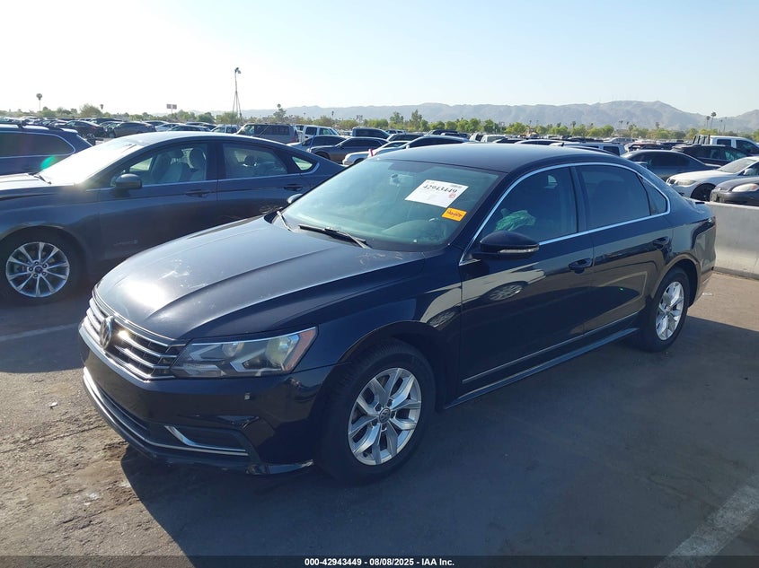 2017 Volkswagen Passat 1.8 1.8t S Black Lot 111042943449 Vin 1VWAT7A33HC085484