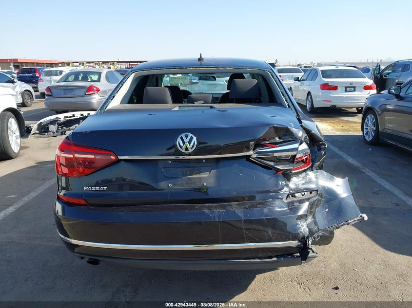 2017 Volkswagen Passat 1.8 1.8t S Black Lot 111042943449 Vin 1VWAT7A33HC085484