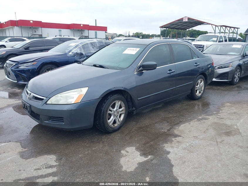 2006 Honda Accord 2.4 Ex grey sedan gasoline 1HGCM56736A164186 photo #3