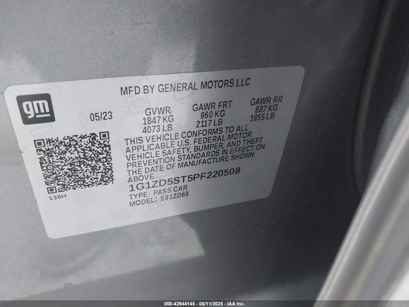 2023 CHEVROLET MALIBU FWD 1LT - 1G1ZD5ST5PF220508