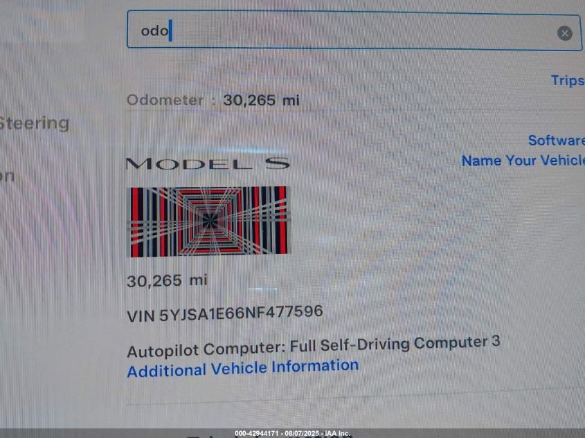 2022 Tesla Model S - 5YJSA1E66NF477596