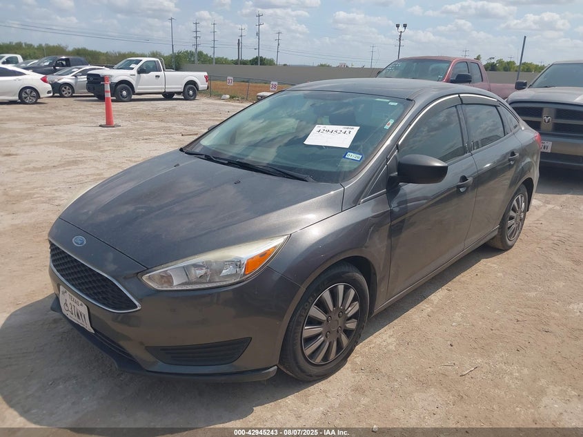 Vin: 1fadp3e27hl341615, lot: 43439018, ford focus s 20172