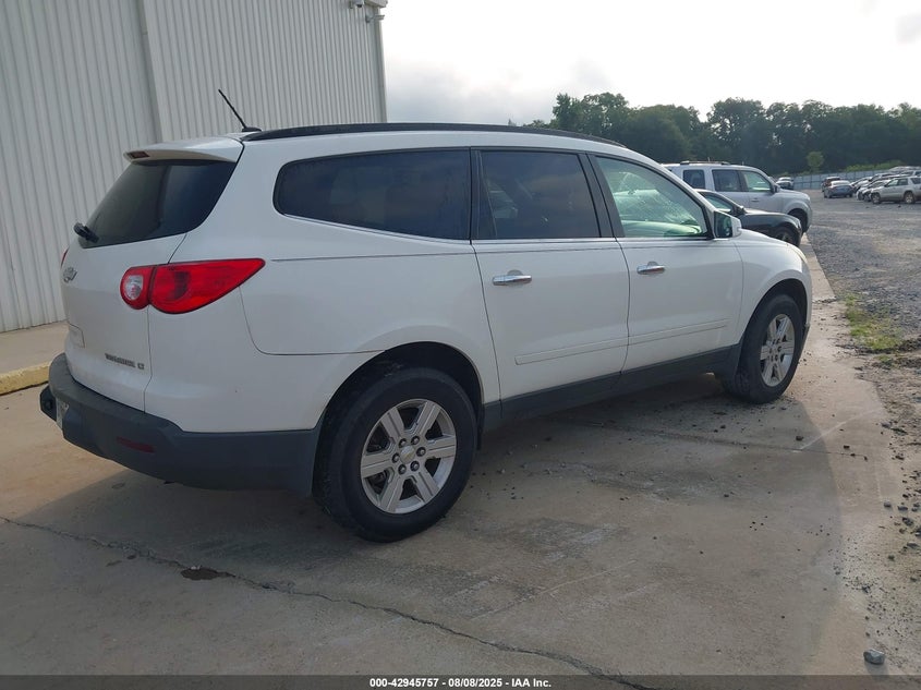 Vin: 1gnkvged1cj238699, lot: 43439531, chevrolet traverse 1lt 20124